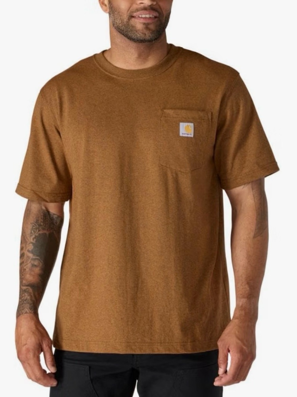 Carhartt K87 Loose Fit Heavyweight Short-Sleeve Pocket T-Shirt, L Utility